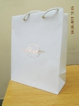 Бумажный пакет на дизайнерском картоне с золотым тиснением