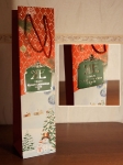 Бумажный пакет ламинированный Магазин Купцов Елисеевых 100х400х100 мм под бутылку (новогодний)