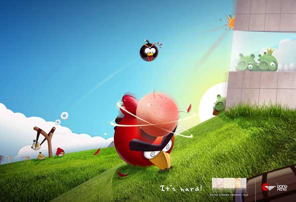 Реклама плитки DongPeng с Angry Birds __1